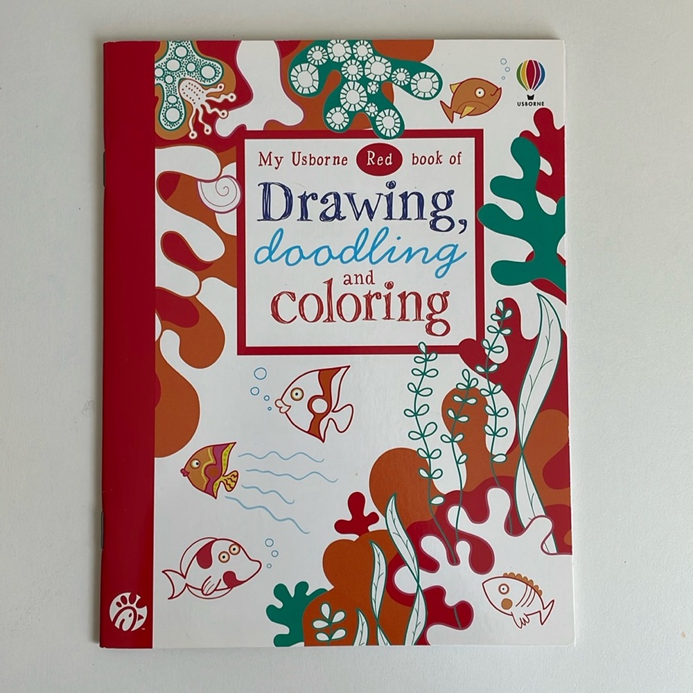 My Usborne Red Book of Drawing, Doodling, and Coloring - Kid - Art Activity Busy